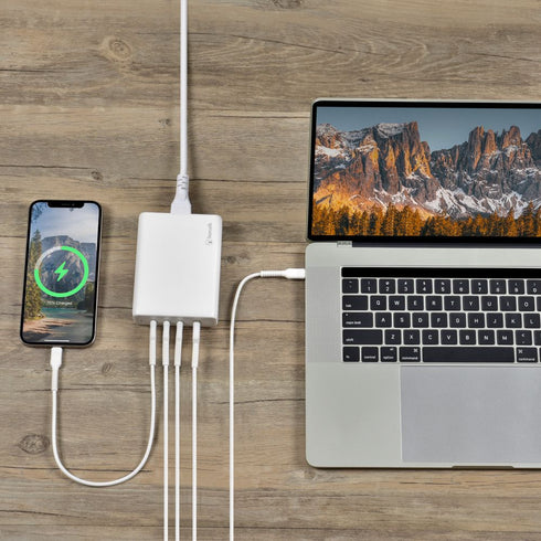 Bonelk 240W Multi-Port Desktop Charger, 3 x USB-C / 1 x USB-A - Digital3d.com.au